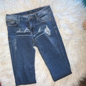 Miss Me* Skinny Jeans, Size 26 in Navy Blue